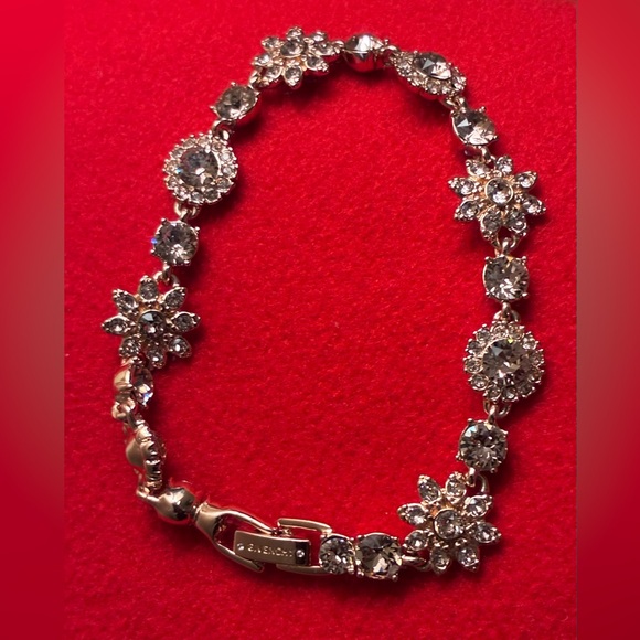 ✨Givenchy rose gold-tone floral crystal bracelet —shines & elevates any outfit.✨ - Picture 4 of 9